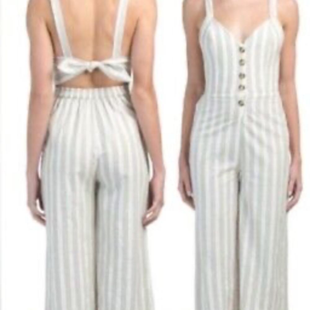 Japna Striped Boho Romper XS